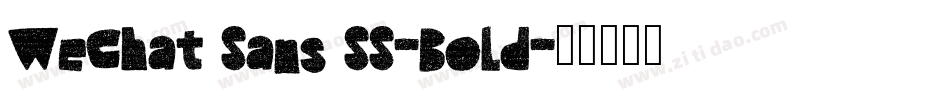 WeChat Sans SS-Bold字体转换